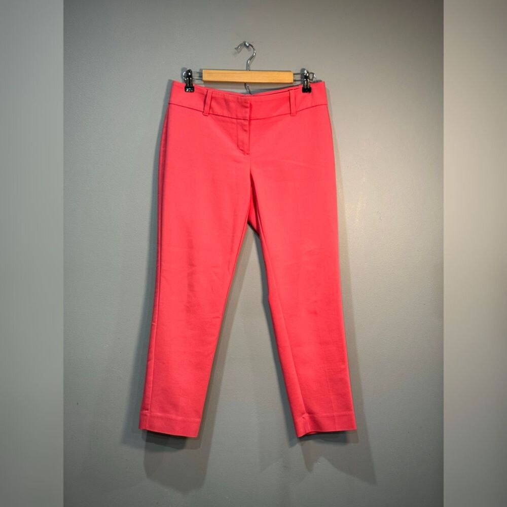Pink WHBM Slim Fit Ankle Length Trousers Size 6 EUC